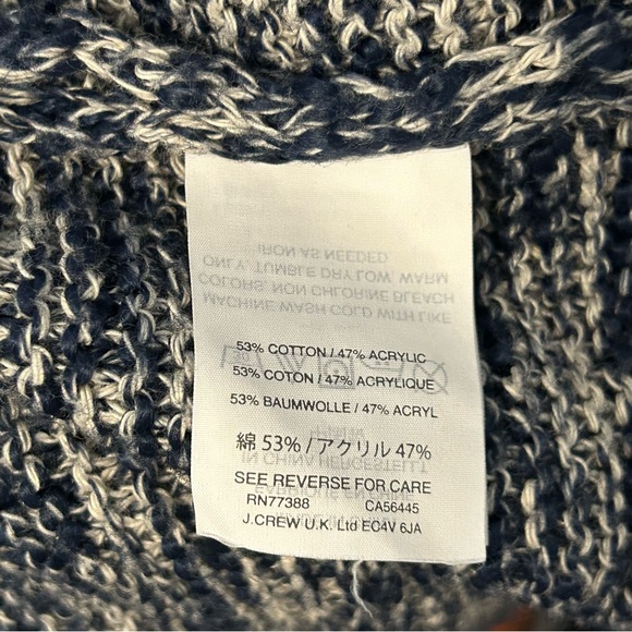 J. CREW Marled Cardigan Sweater Varsity Oversized size XS - Picture 6 of 7